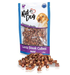 KIDDOG mini kostičky z jehněčího masíčka 80 g